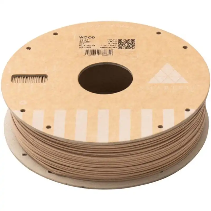 Smartfil Wood Filamento 3D Biodegradable Y Compostable con Madera Natural 2.85mm 750g Acacia