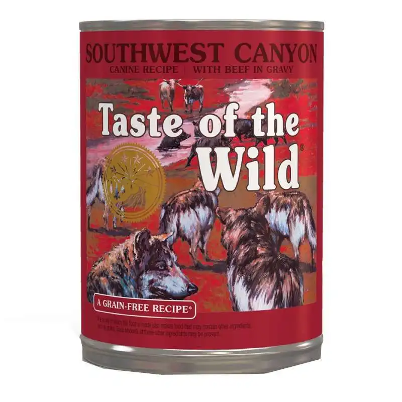 Taste of the Wild Southwest Canyon comida húmeda para perros (Latas) 12x390 Grs, Unidades 12 unidades de 400gr