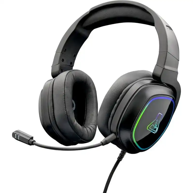 The G-lab Korp Radium Auriculares Gamer con Micro Desmontable LED Stereo Bass