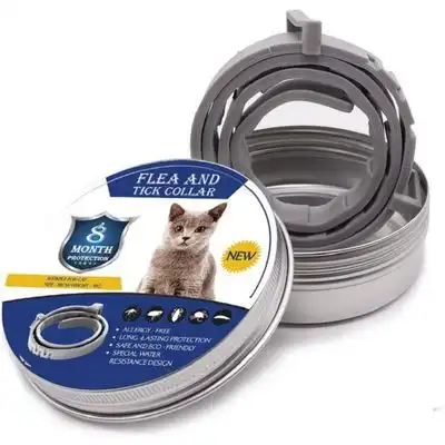 ZooVenture Collar antipulgas de 8 meses con aceites vegetales - Longitud: ajustable de 15 a 24,4 pulgadas - Zooventure - Comparador de precios