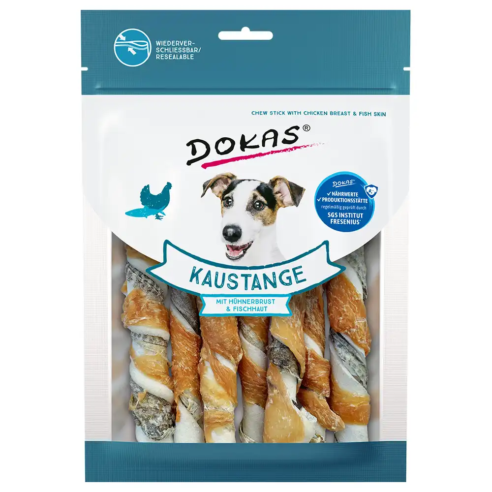 Dokas rollitos con pechuga de pollo y piel de pescado - 170 g