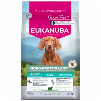 Eukanuba Special Care Mono-Protein Adult Cordero - 2,3 kg - Eukanuba - Comparador de precios
