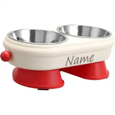 HausPets Bol de acero inoxidable elevado personalizado de 350 ml x2 - Artículo 1 - HausPets - Comparador de precios