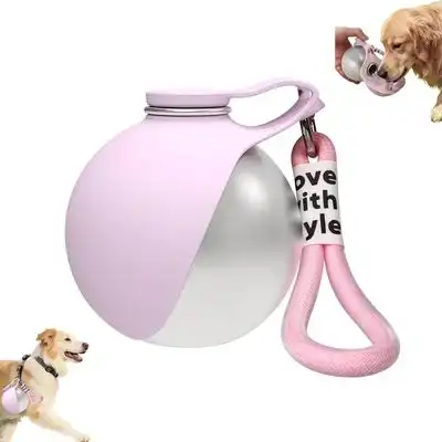 HausPets Botella agua plegable acero inoxidable silicona 285 ml, prueba - Rosa - HausPets - Comparador de precios