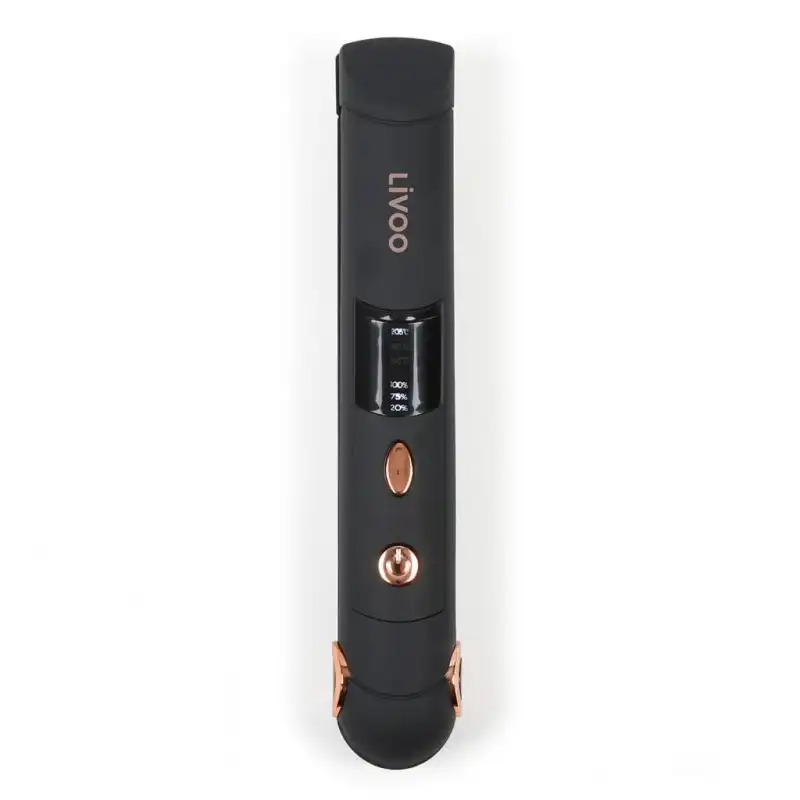Livoo Mini Plancha de Pelo sin Cable Negra