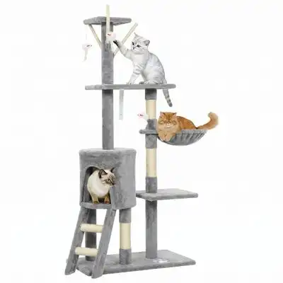PawHut Árbol para Gato - Gris - PawHut - Comparador de precios
