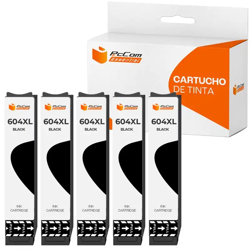 Pccom Essential Epson 604xl Cartucho Tinta Compatible Negro Pack 5