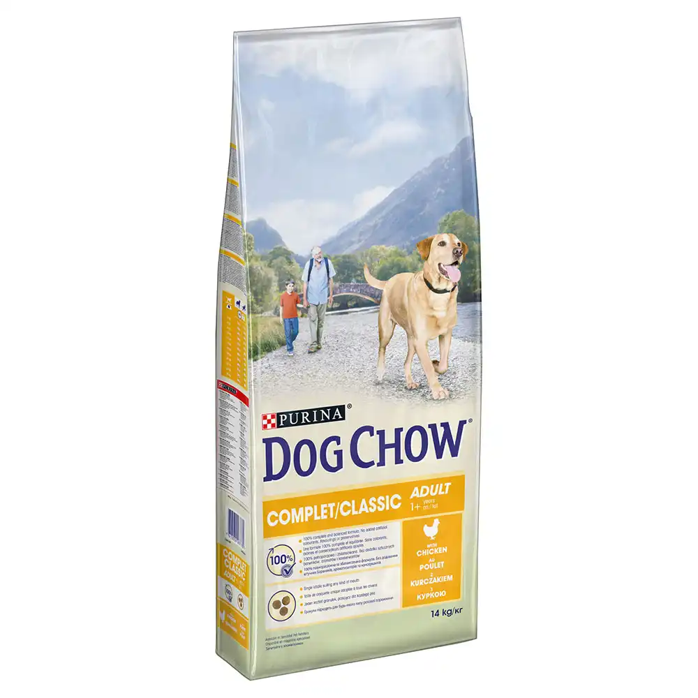 Purina Dog Chow Complet/Classic con pollo - 14 kg