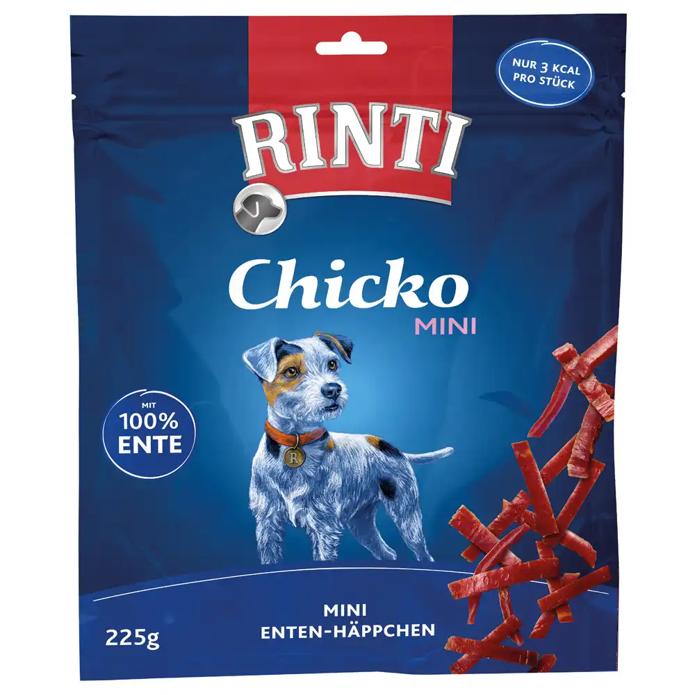 Rinti Extra Chicko Mini láminas para perros - Pato (225 g)
