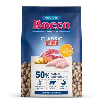 Rocco Adult MINI Classic vacuno con pollo - 1 kg - Rocco - Comparador de precios