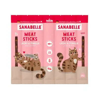 Sanabelle Meat Sticks - 35 g salmón y trucha - Sanabelle - Comparador de precios