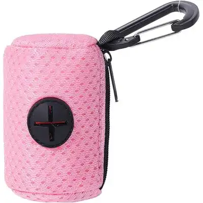 UAMLY Dispensador de bolsas para excrementos de perro - Conjunto rosa de 2 piezas - Uamly - Comparador de precios