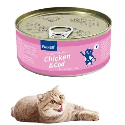 FurryFusion Latas de comida para gatos (4 unidades) - Pollo con bacalao - Furry Fusion - Comparador de precios