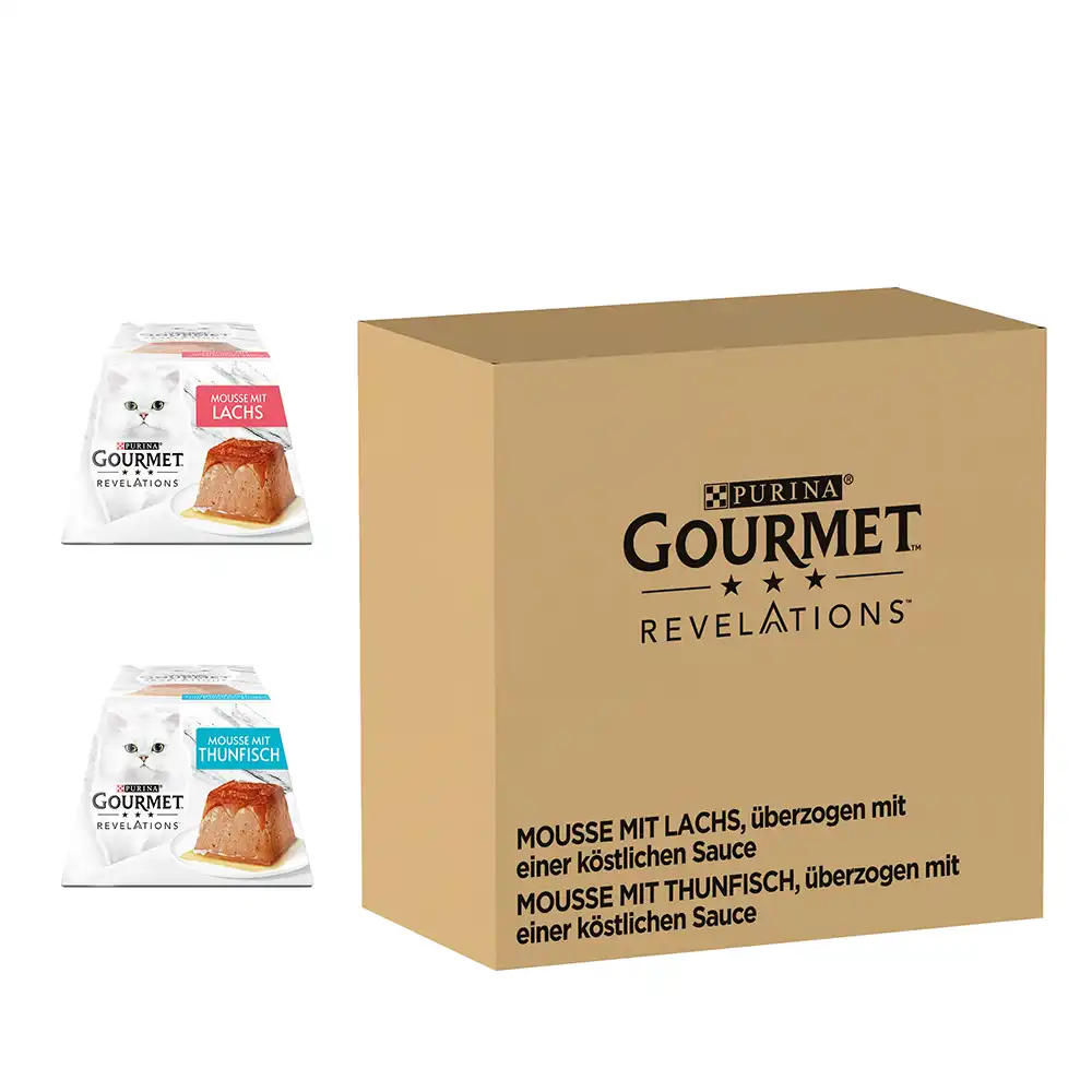 Gourmet Revelations Mousse 48 x 57 g comida húmeda: ¡30 % de descuento! - Salmón y atún