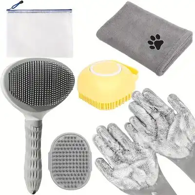 IntiMeg Kit de aseo para perros, juego de 6 piezas - Gris - IntiMeg - Comparador de precios