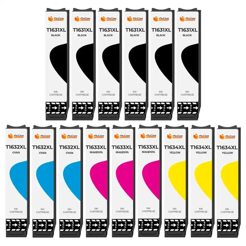 Pccom Essential Cartucho Tinta Compatible con Epson T1631/T1632/T1633/T1634/16XL Negro/Cian/Magenta/Amarillo Pack 15