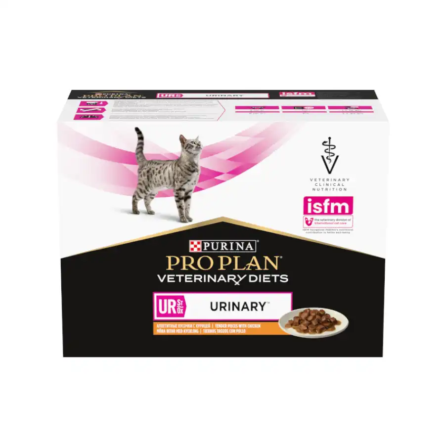 Pro Plan Veterinary Diets St/Ox Urinary Pollo en Salsa sobre para gatos – Multipack 10 - Pro Plan - Comparador de precios