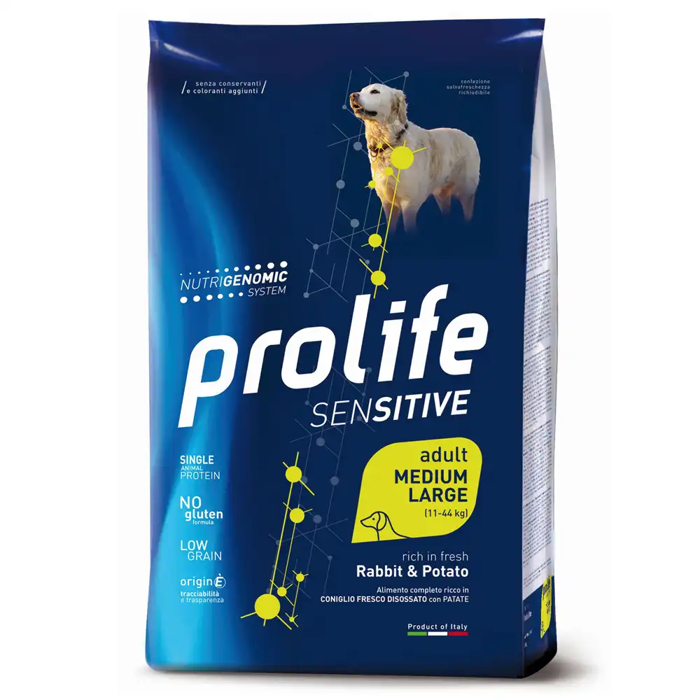 Prolife Sensitive Adulto Mediano/Grande Conejo y Patatas - 10 kg - Prolife - Comparador de precios