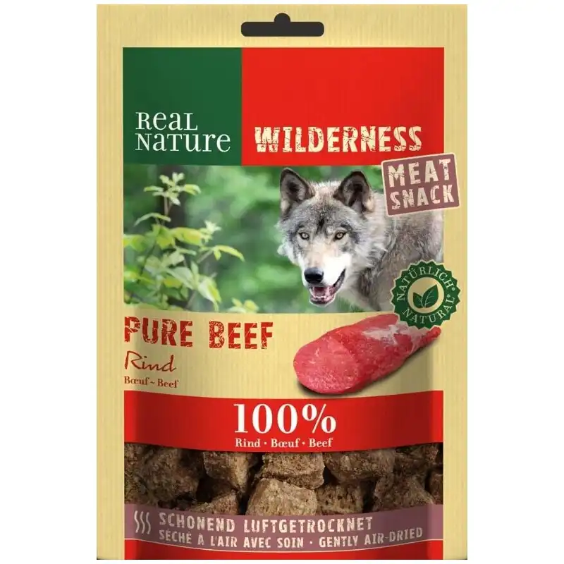 Snack Real Nature Wilderness de Ternera para Perros, Peso 5x150 Gr