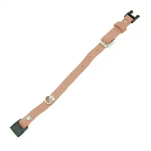 TK-Pet Gante Collar de Cuero Camel para gatos