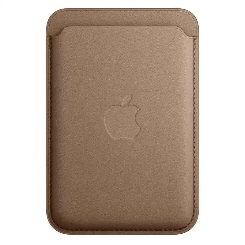 Apple Cartera de Trenzado Fino con MagSafe Marrón Topo para iPhone