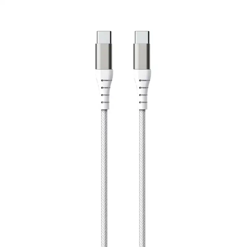 Force Power Lite F149372 Cable USB-C Reforzado 1.2m Blanco