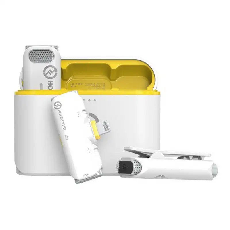 Hollyland Lark C1 Duo Sistema de Audio Inalámbrico para Dos Personas para iPhone Blanco