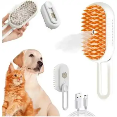Pawffee Cepillo de vapor 3 en 1 para perros gatos: masaje cuidado eléctrico - 1 pieza - Pawffee - Comparador de precios