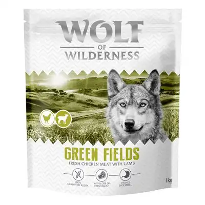 Wolf of Wilderness Adult «Green Fields» cordero, sin cereales - 1 kg - Receta nueva - Wolf of Wilderness - Comparador de precios