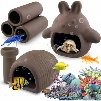 ZooVenture Decoraciones para acuarios de peces y camarones - 4 piezas - Zooventure - Comparador de precios