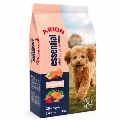 Arion Essential Mini Pienso para Perros Pequeños con Salmón, 3 Kg - Arion - Comparador de precios