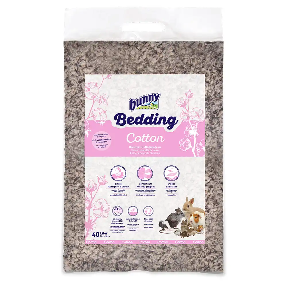 Bunny Bedding Cotton lecho para roedores - 40 l