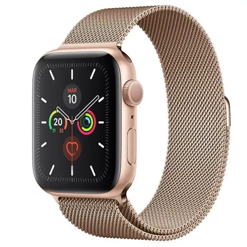 Devia Elegant Milanese Loop Correa Rosa Oro para Apple Watch 38/40mm
