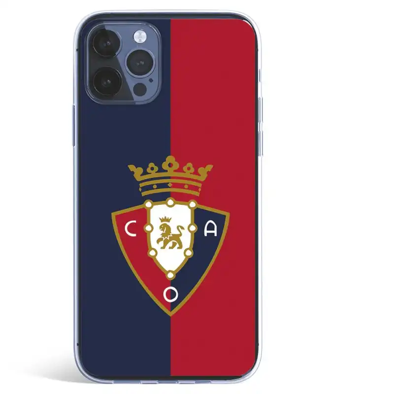 Funda Licencia Oficial CA Osasuna Escudo Fondo Bicolor para iPhone 12 Pro Max
