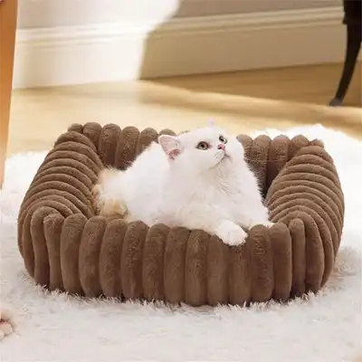 IntiMeg Cama acogedora para perros de 60x50x17cm - Marrón - IntiMeg - Comparador de precios