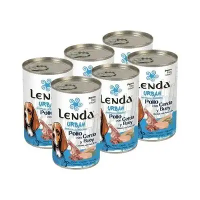 Lenda Urban Comida Húmeda para Perros Pollo con Cerdo y Buey - 6 x 400 g - Lenda - Comparador de precios