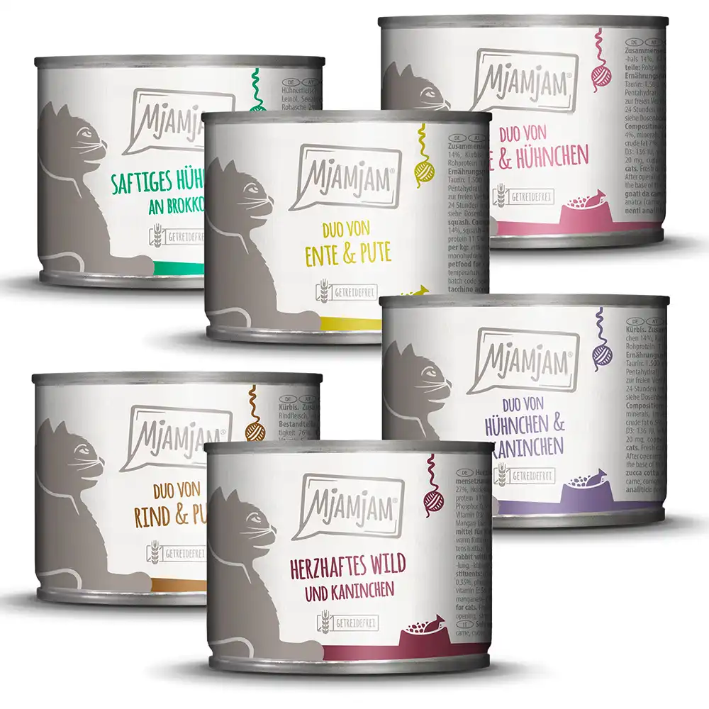 MjAMjAM comida húmeda para gatos 6 x 200 g - Pack mixto - Pack mixto II (6 variedades) - MjAMjAM - Comparador de precios
