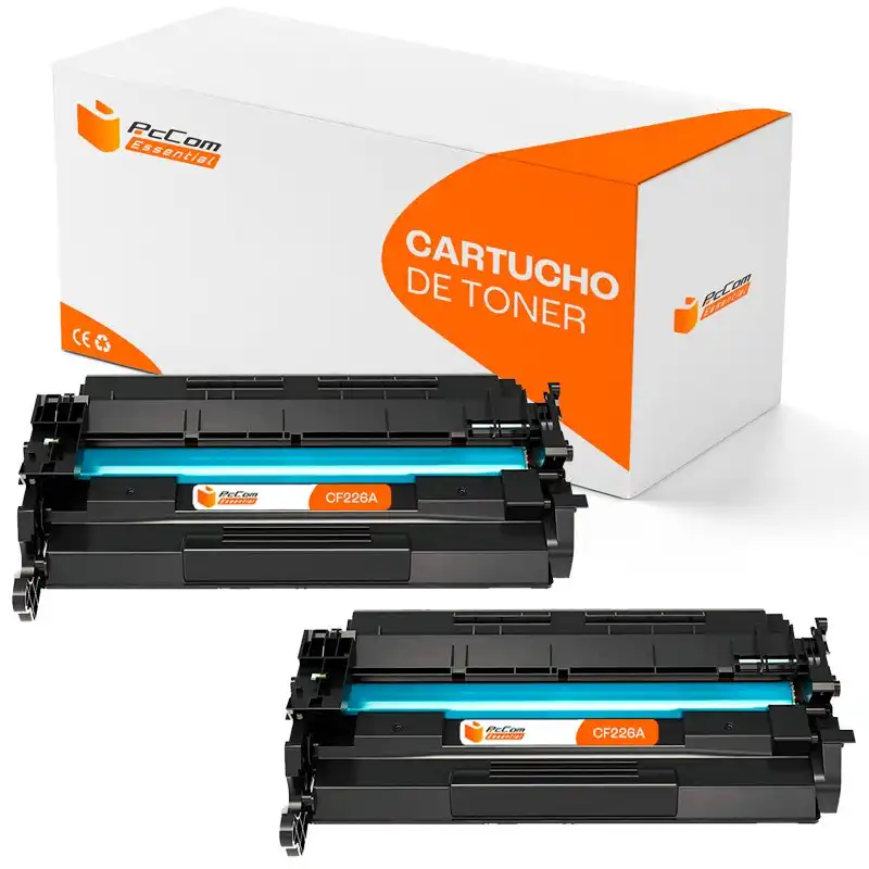 Pccom Essential HP CF226A Tóner Compatible Negro Pack 2