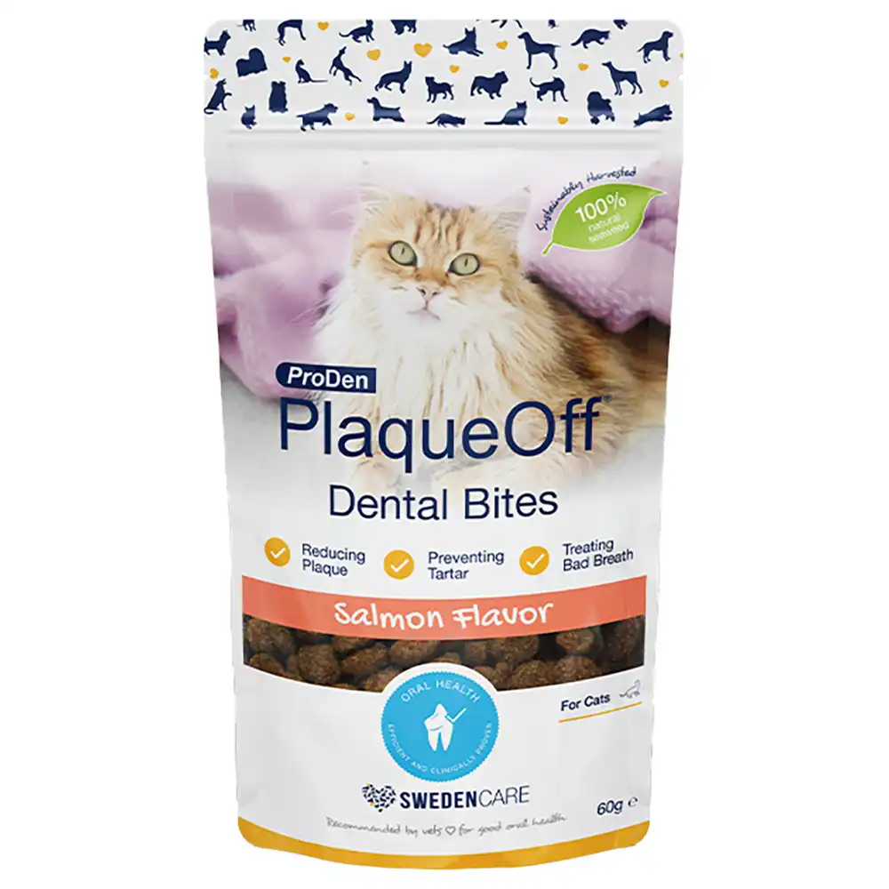 ProDen PlaqueOff croq-bites para gatos - 60 g - Salmón