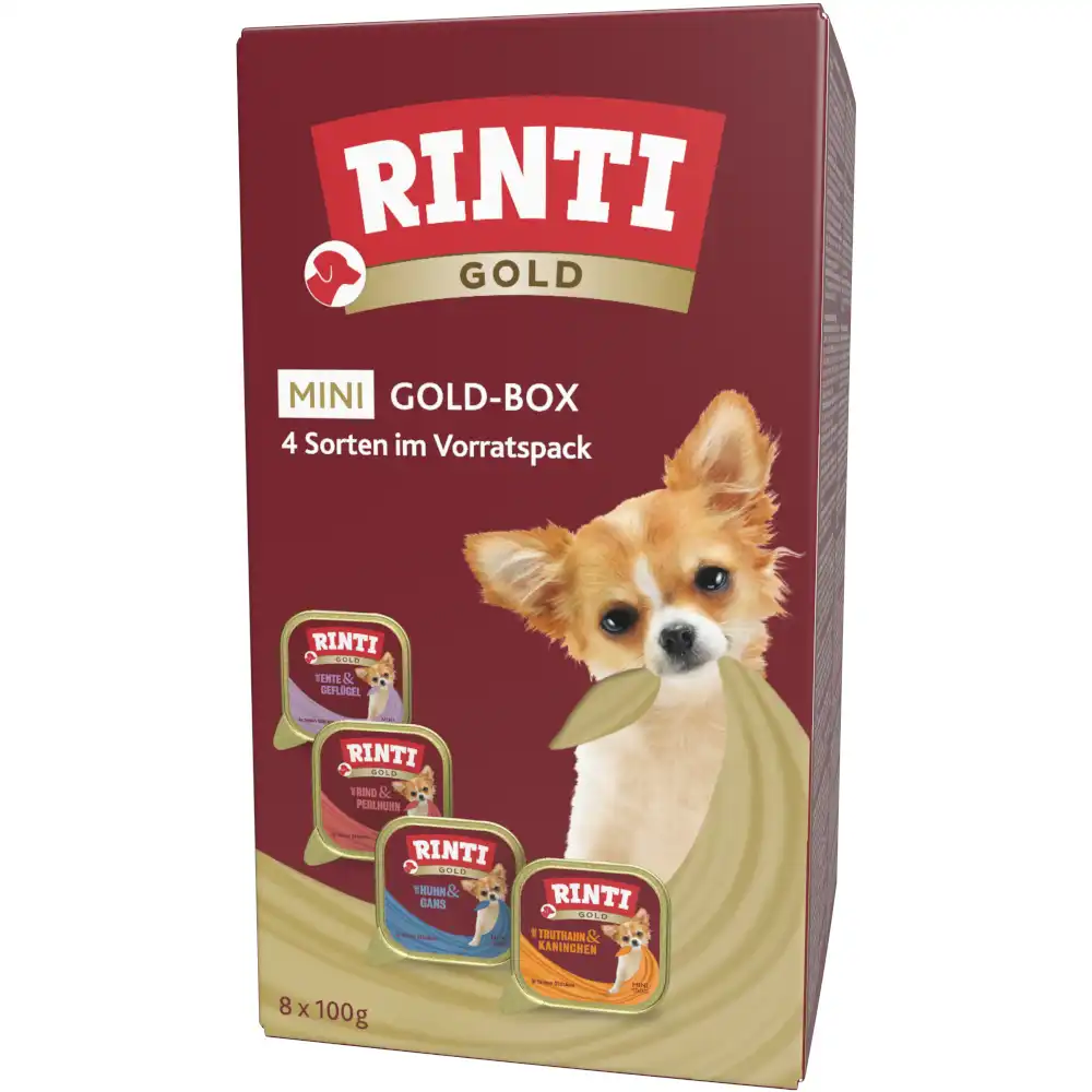 Rinti Gold Mini 8 x 100 g - Pack mixto con 4 surtidos (8 x 100 g)