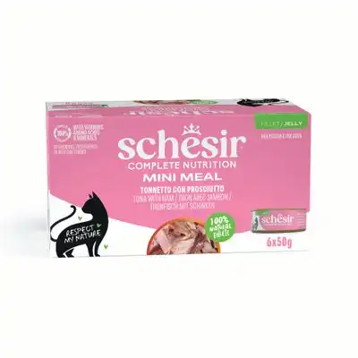Schesir Complete Nutrition Filete en gelatina 6 x 50 g en latas - Atún con jamón - Schesir - Comparador de precios