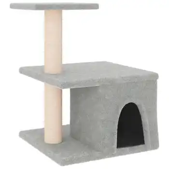 vidaXL Rascador para gatos con postes de sisal gris claro 48 cm - VIDAXL - Comparador de precios