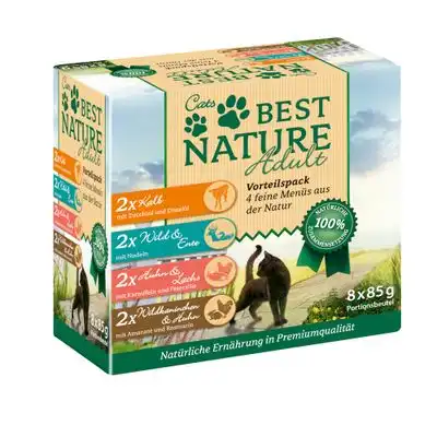 Best Nature Cats Multipack Pouches Mix of 4 - 8 x 85 g - Best Nature - Comparador de precios