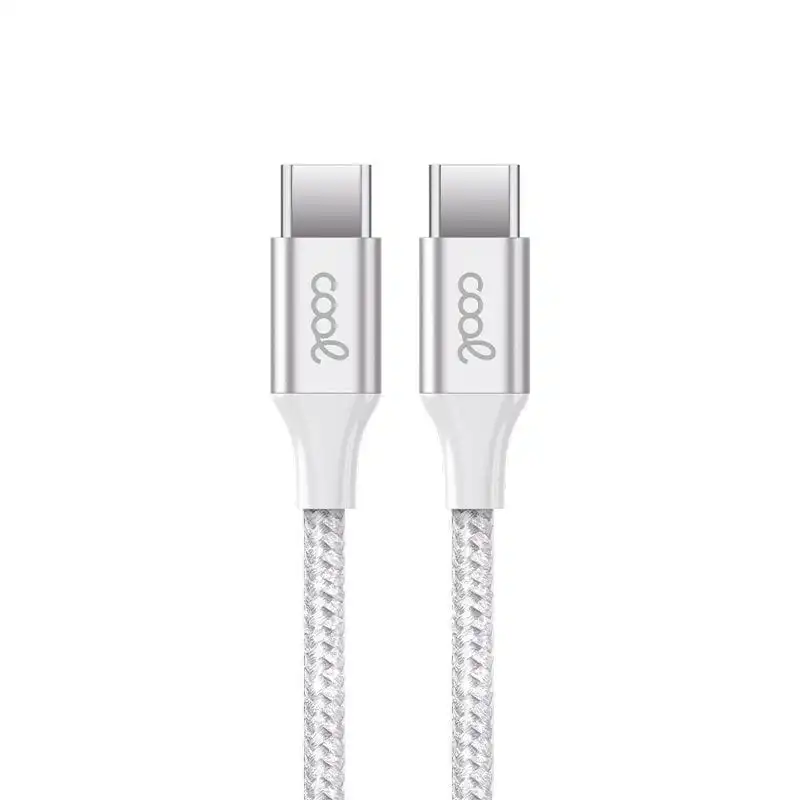 Cool Cable USB Nylon Tipo-C a Tipo-C 1.2m Blanco