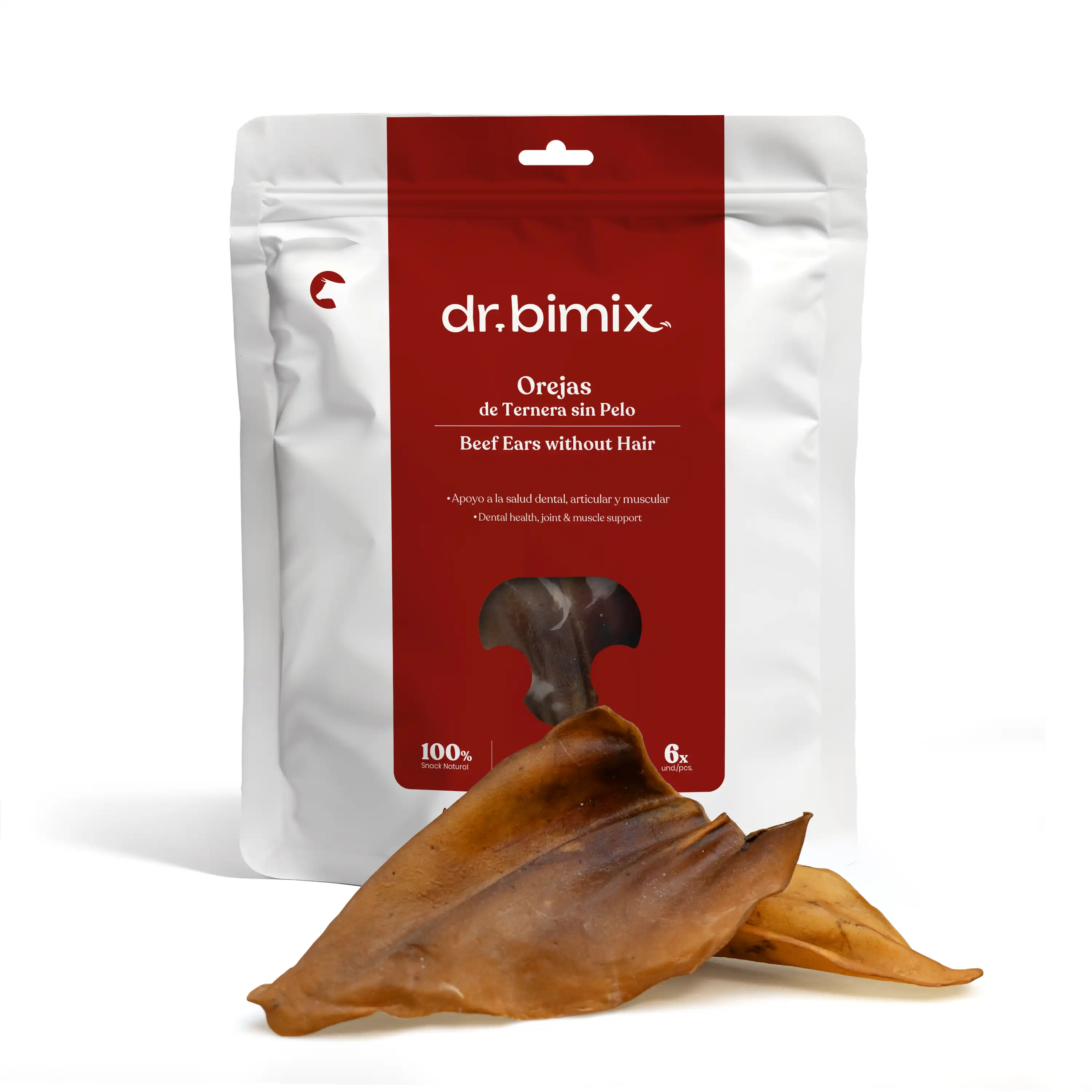 dr.bimix Orejas de Ternera sin Pelo para Perros | Masticación Natural y Entretenimiento Duradero - 150 g - dr.bimix - Comparador de precios