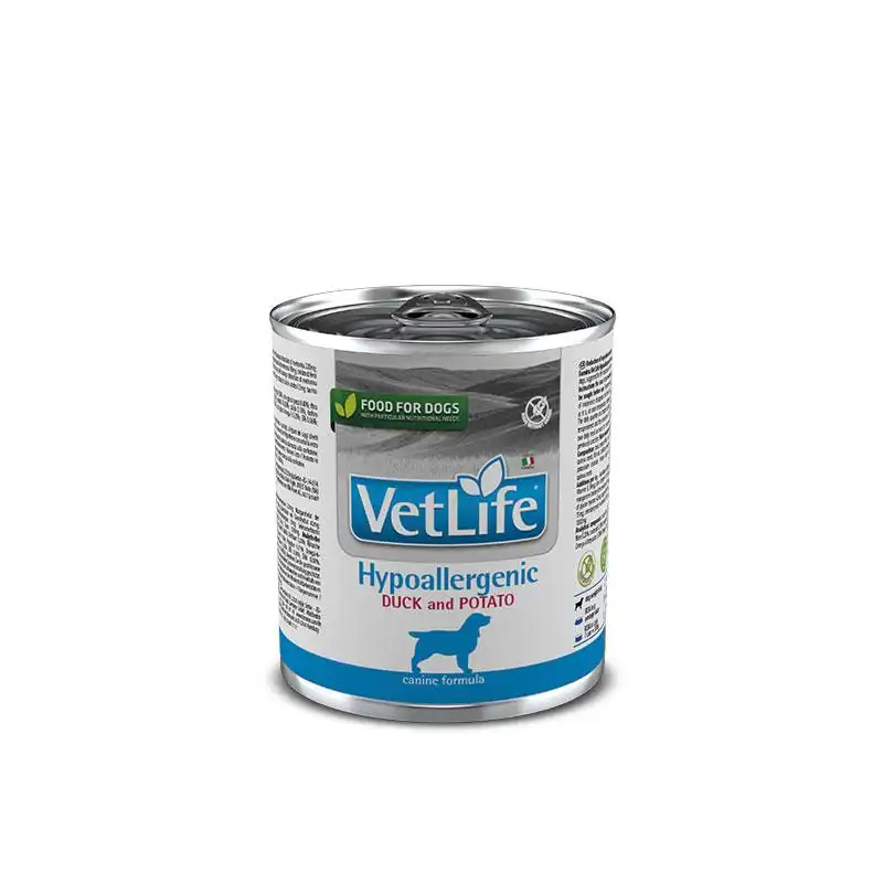 Farmina vet life dog hypoallergenic pato caja 6x300gr dieta húmeda para perros, Unidades 6x300Grs - Farmina - Comparador de precios