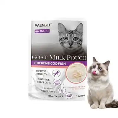 FurryFusion Comida húmeda para gatos con leche de cabra - Estofado de pollo desmenuzado y bacalao - Furry Fusion - Comparador de precios