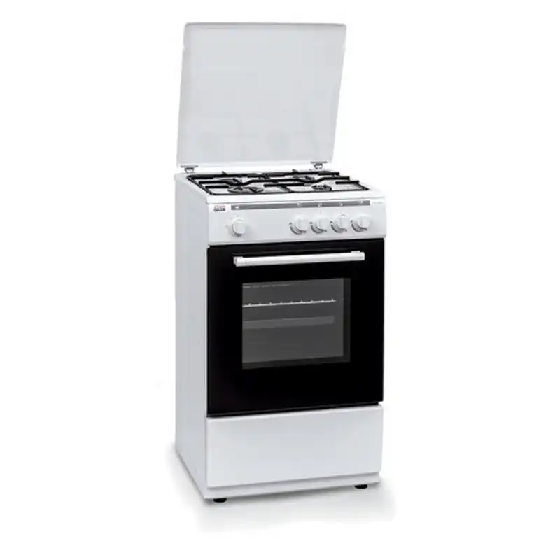 New Pol NWC55BW Cocina de Gas 4 Fuegos Blanco
