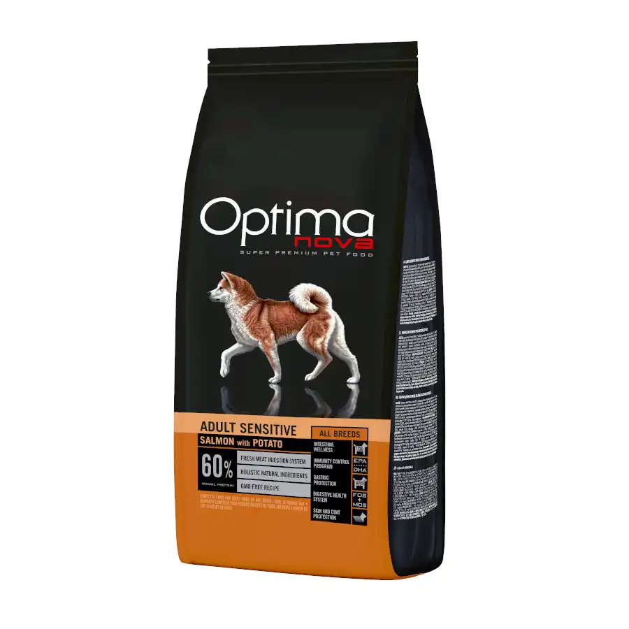 Optimanova Optima Nova Adult Sensitive Salmón pienso para perros - 2 kg - Optimanova - Comparador de precios