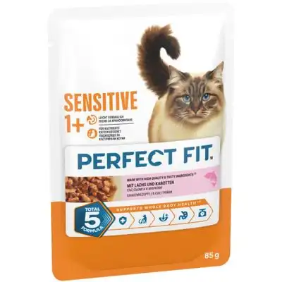 Perfect Fit Sensitive 1+ - Salmón (12 x 85 g) - Perfect Fit - Comparador de precios